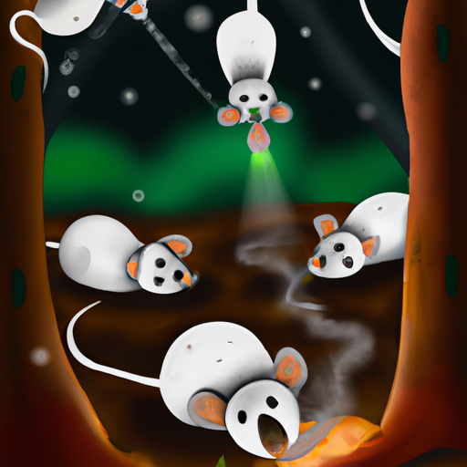 1. תמונה המתארת סימנים אופייניים של נגיעות עכברים כמו סימני כרסום, גללים וחומרי קינון.